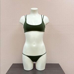 Olive Green Bikini Set